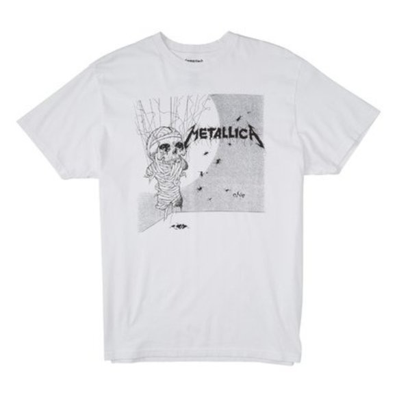 Billabong Metallica One T-Shirt White - Picture 1 of 4